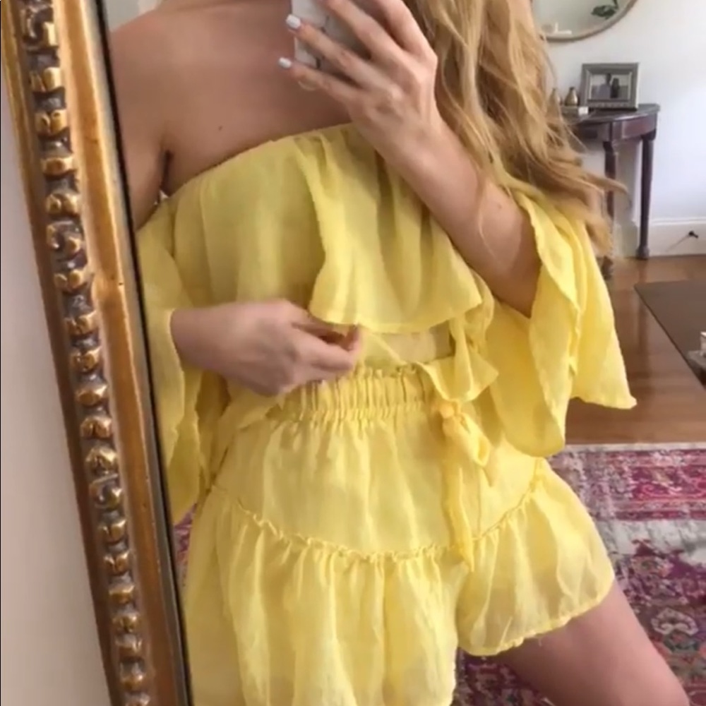 Yellow Ruffle Summer Set- Small - Picture 7 of 9